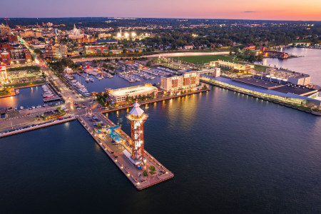Bayfront Aerial at Sunset given with permission from photog Patrick Grab resize v2