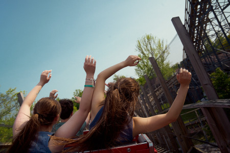 Girls Rollercoaster Ravine Waldameer