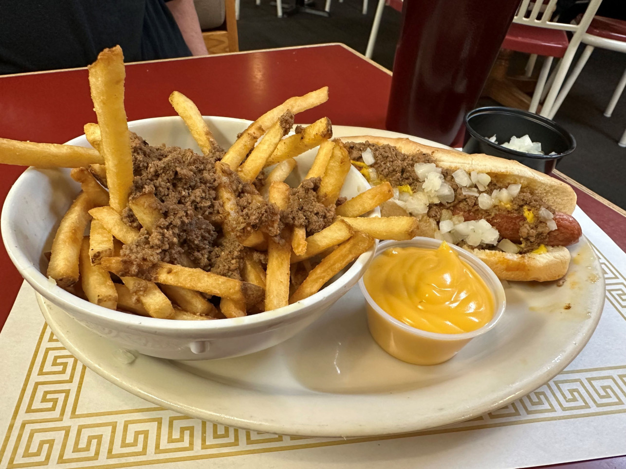 Greek dog and fries C Temple resize