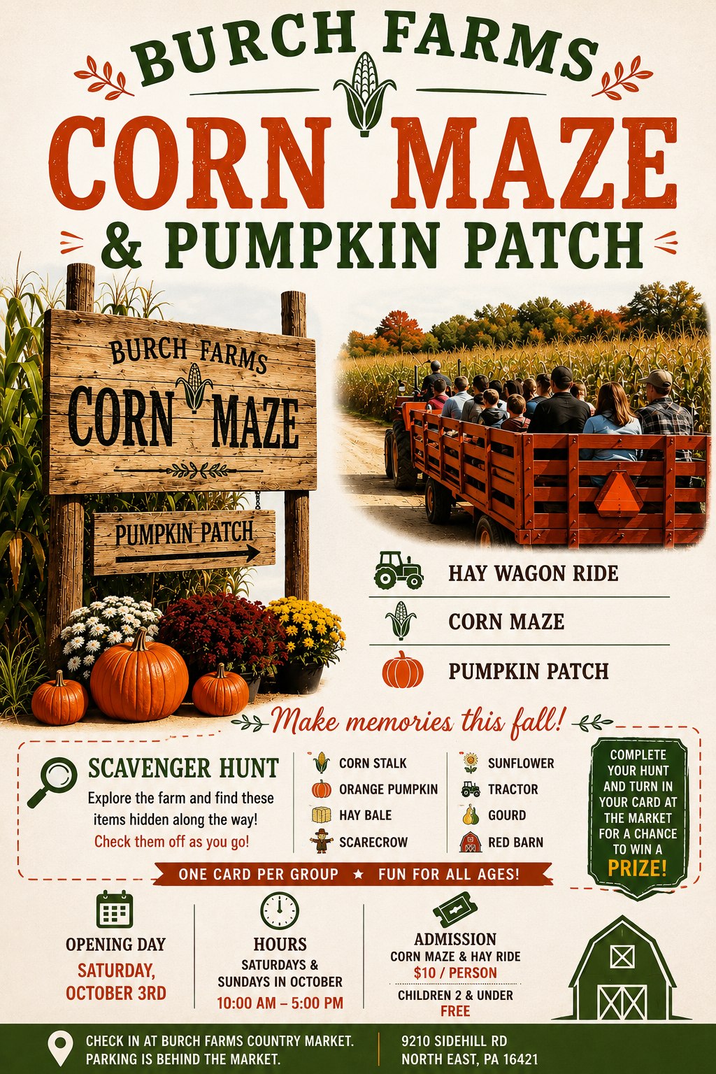 Burch Farms Corn Maze & Pumpkin Patch