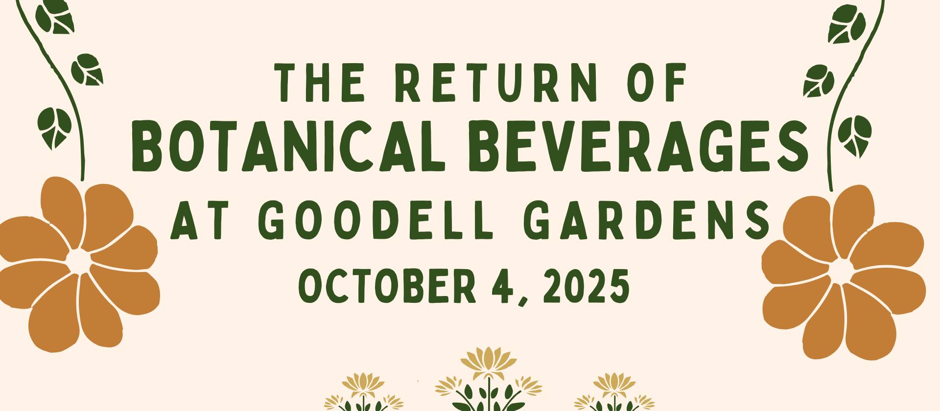 Botanical Beverages at Goodell Gardens