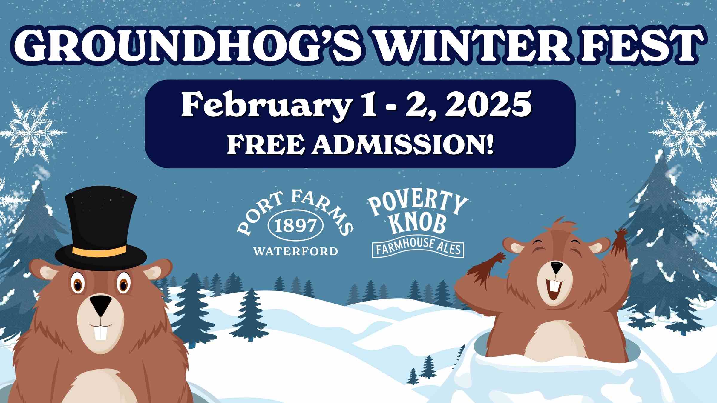 Groundhog's Winter Fest at Poverty Knob (Free Admission)