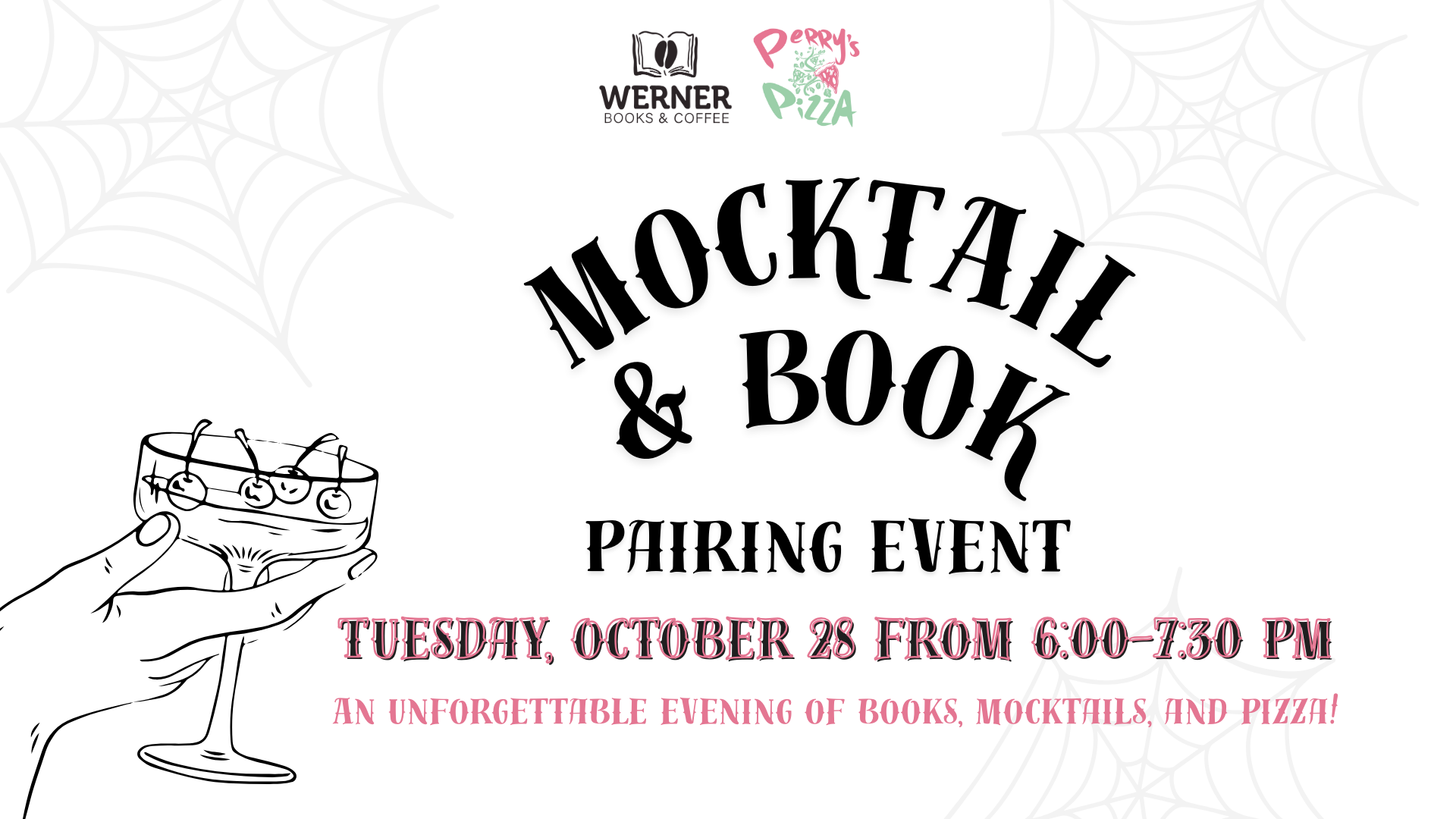 Mocktail and Book Pairing Event with Perry's Pizza