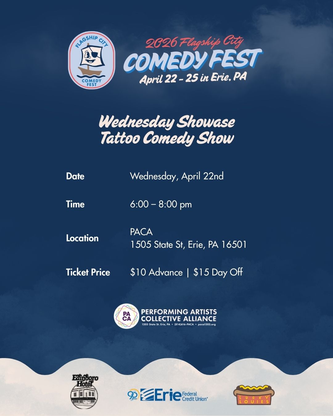 Tattoo Comedy Show for Flagship City Comedy Festival 2026